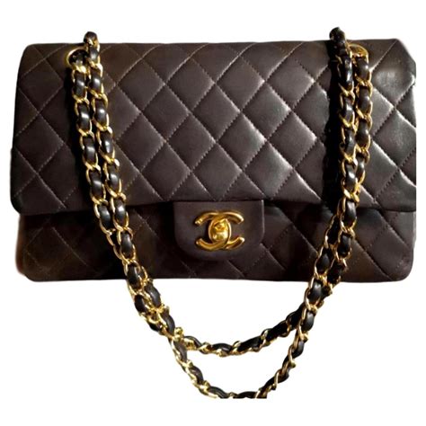 chocolate chanel classic flap bag outfits|original chanel classic flap bag.